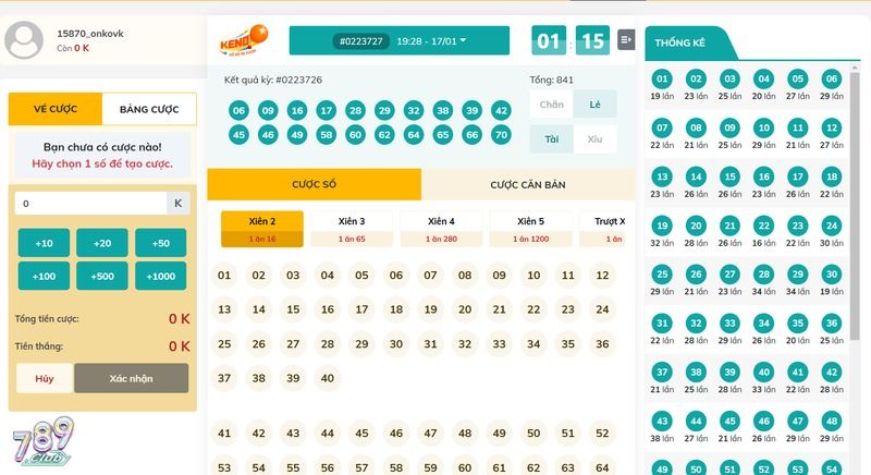 Cách chơi Keno Vietlott 789club siêu đơn giản