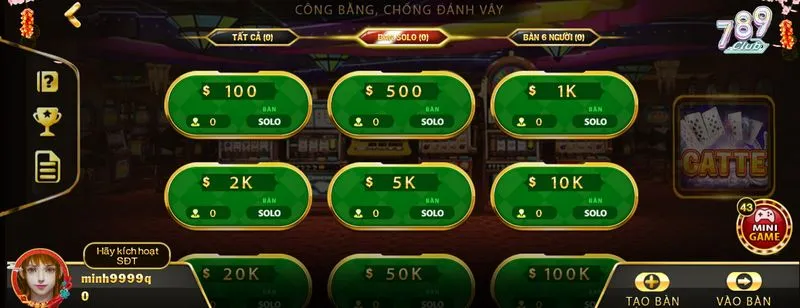 Nắm rõ thuật ngữ và chọn phòng để tham gia cá cược ngay