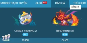 Tổng quan game bắn cá Crazy fish 2 789 club