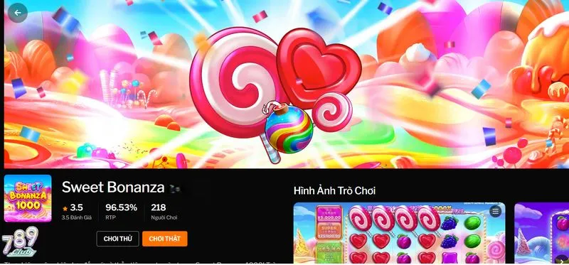 Tổng quan game Sweet Bonanza 789club
