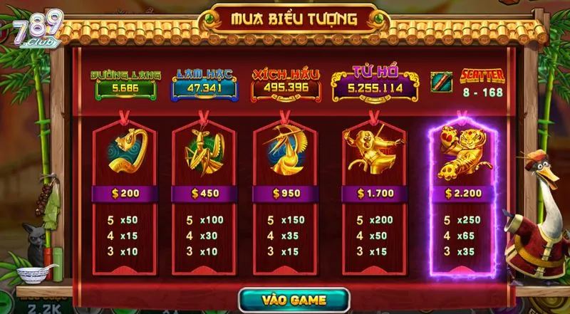 Hướng dẫn cơ bản về luật chơi Kungfu Panda