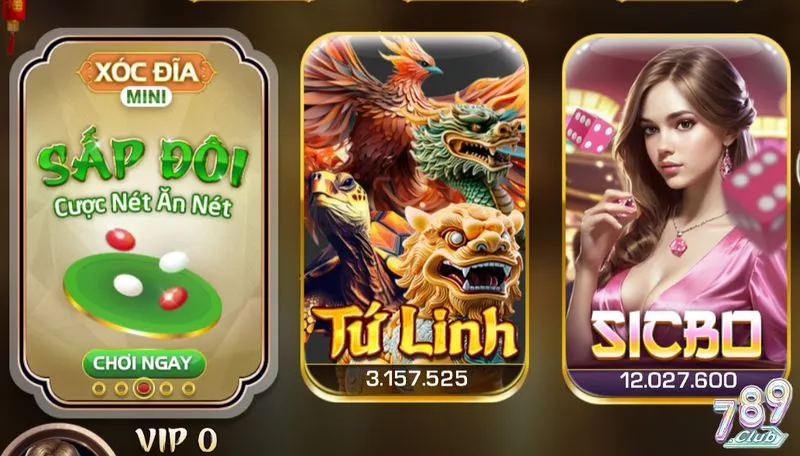 Tổng quan game Tứ Linh 789club