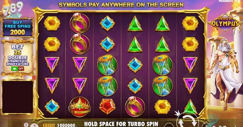 Từng bước tham gia slot Gates of Olympus trên 789club